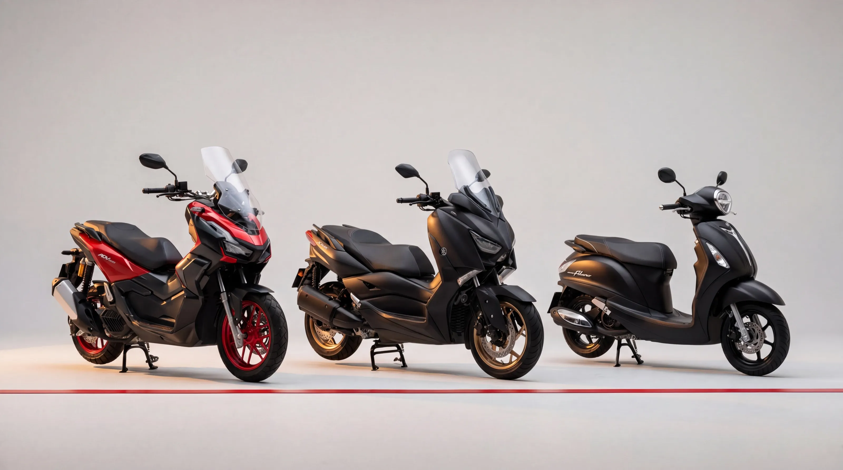 Парк байков HAN RENTAL на Пхукете — Honda Forza, Click и PCX в линейке